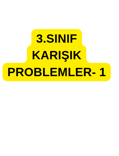 3.Sınıf Karışık Problemler- 1