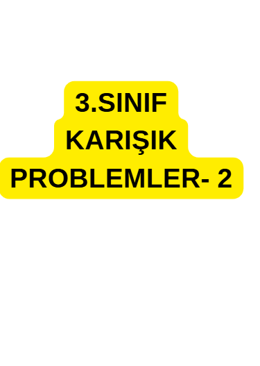 3.Sınıf Karışık Problemler- 2