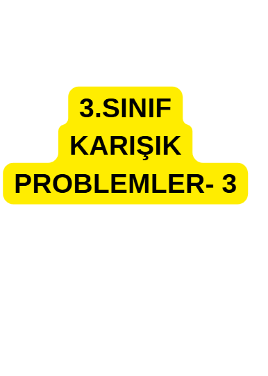 3.Sınıf Karışık Problemler- 3