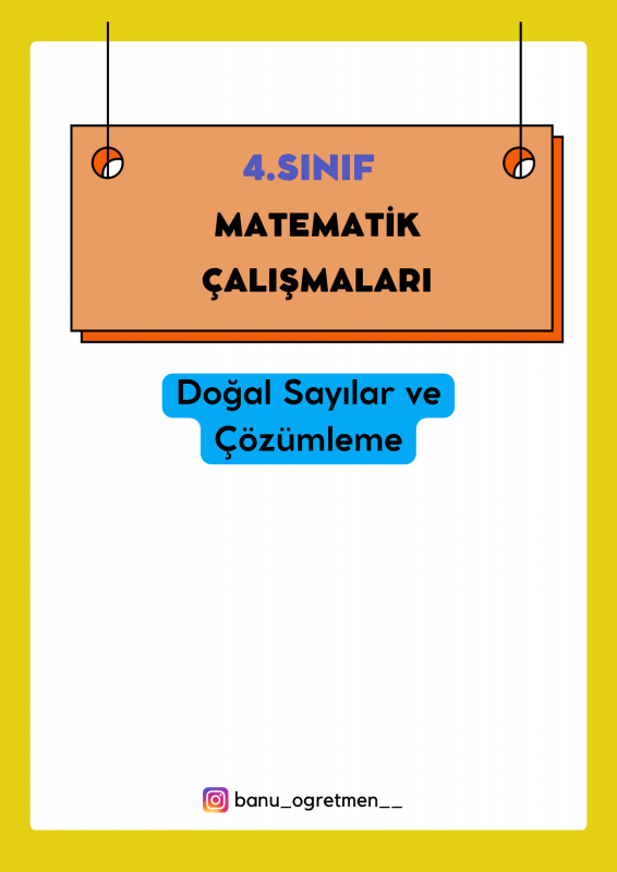 Doğal Sayıları Çözümleme- Cevap Anahtarlı