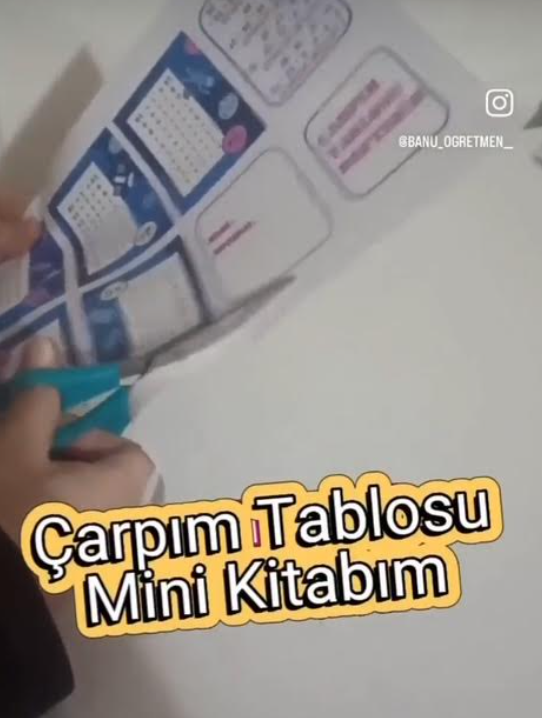 Çarpım Tablosu Mini Kitap-10 Lara Kadar