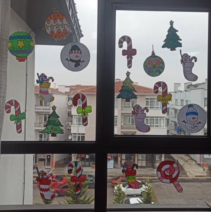 Yeni Yıl Cam Süsleme