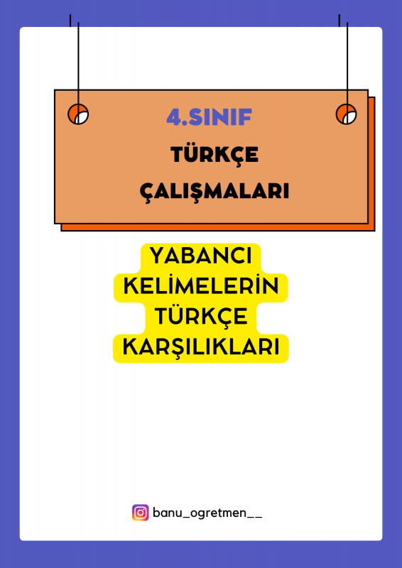 Yabancı Kelimelerin Türkçe Karşılıkları
