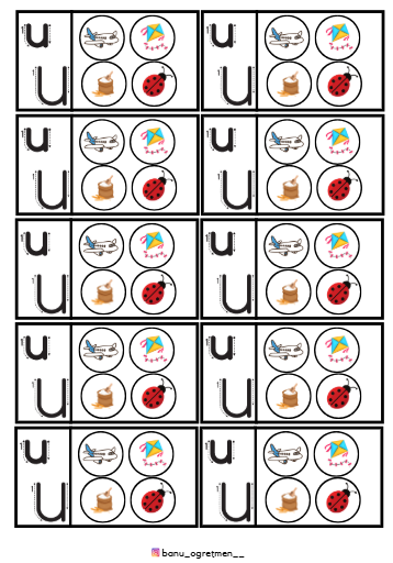 U Sesi İnteraktif Defter Çalışması