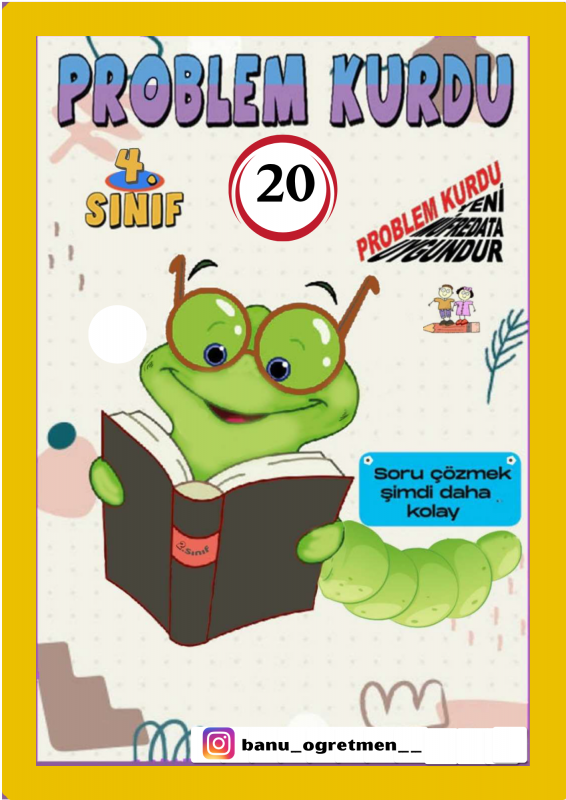 4.Sınıf Problem Kurdu-20 Kesir Problemleri-2