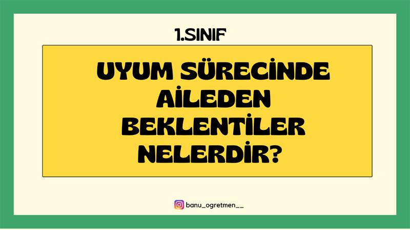 Uyum Sürecinde Aileden Beklentiler Nelerdir?