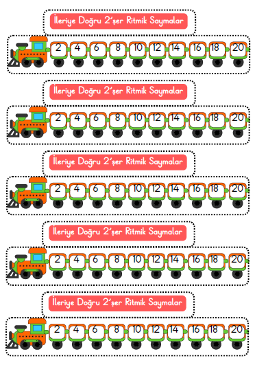 Ritmik Saymalar Defter Çalışması