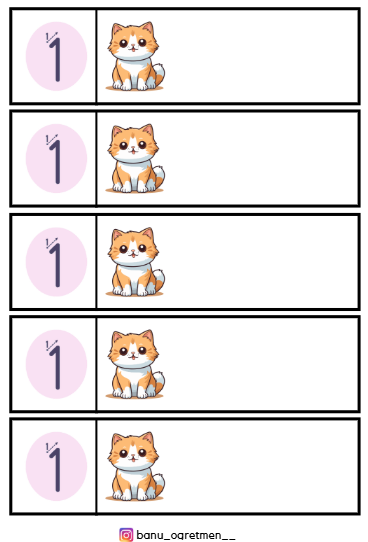 1 Rakamı İnteraktif Defter Çalışması