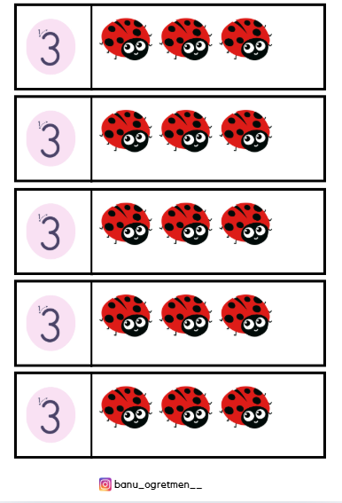 3 Rakamı İnteraktif Defter Çalışması