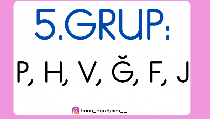 5.Grup Harf Kartları (PHVĞFJ)