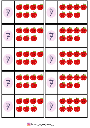 7 Rakamı İnteraktif Defter Çalışması