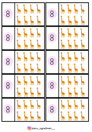 8 Rakamı İnteraktif Defter Çalışması