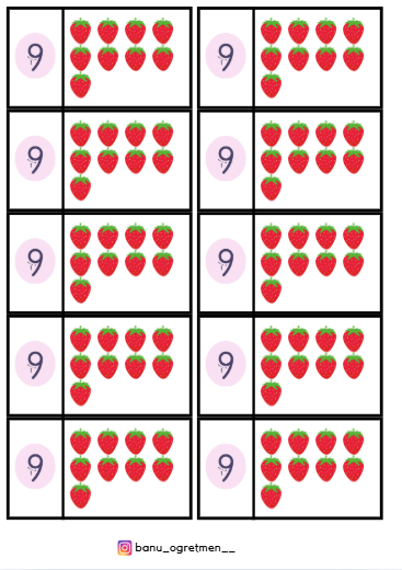 9 Rakamı İnteraktif Defter Çalışması