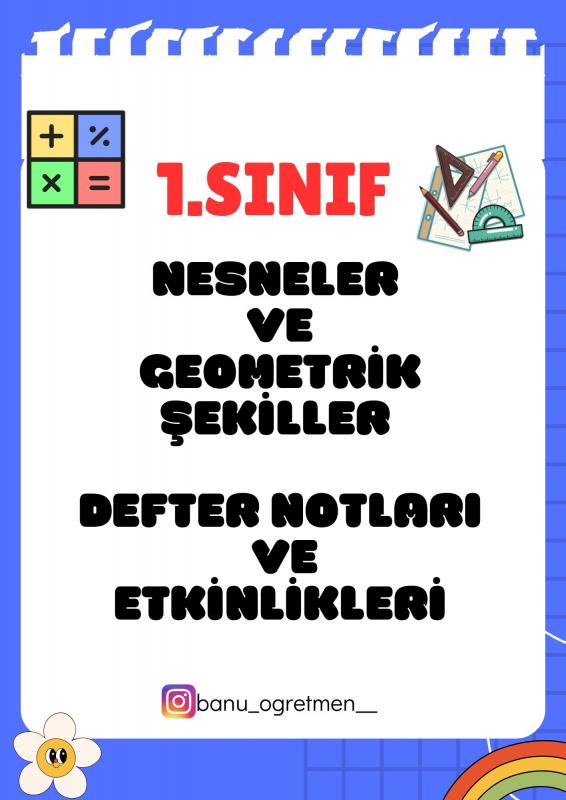 1.Sınıf Geometrik Şekiller Etkinlikleri