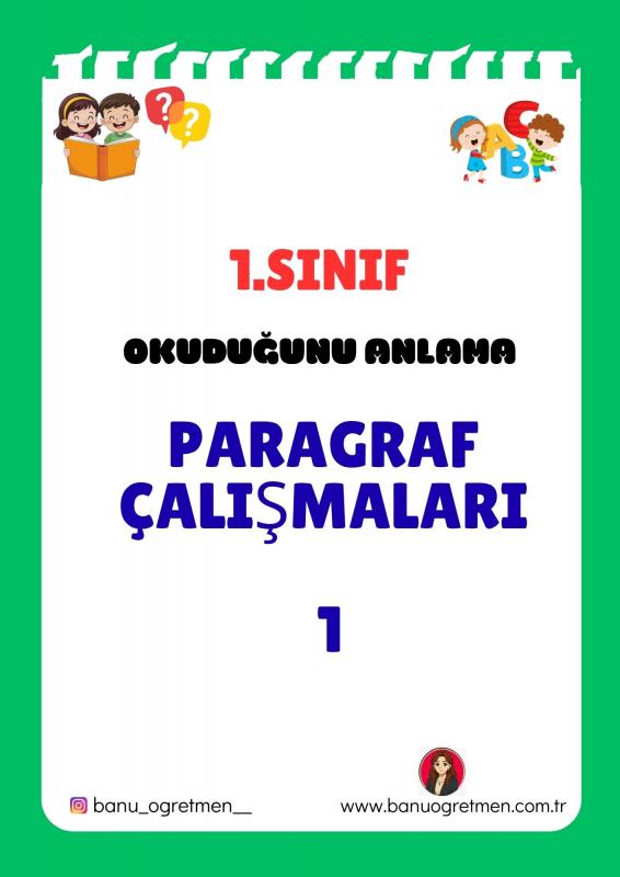 1.Sınıf Paragraf Çalışmaları- 1