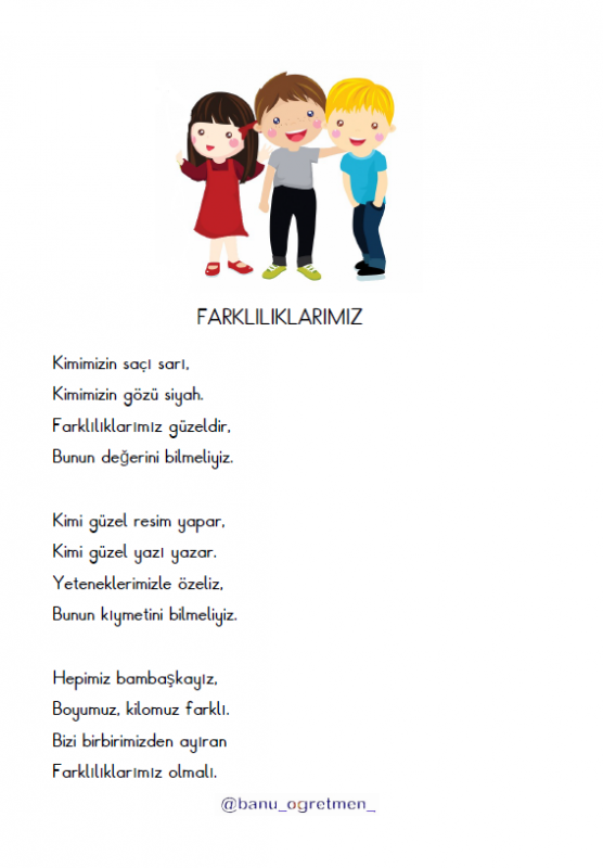 Farklılıklarımız Metni