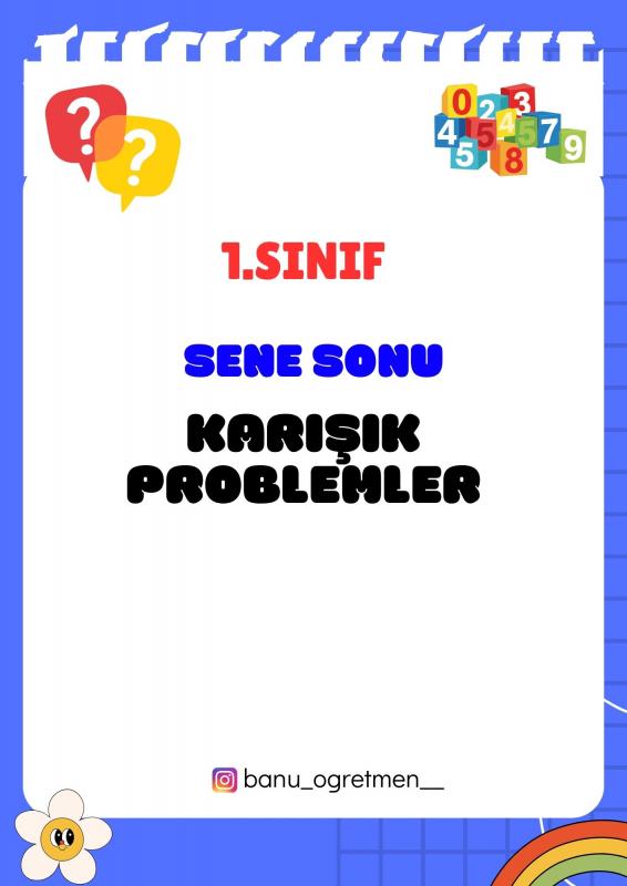 1.Sınıf Karışık Problemler