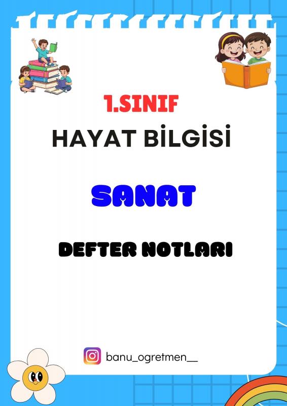 1.Sınıf Sanat Konusu Defter Notları