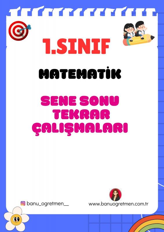 1.Sınıf Matematik Sene Sonu Genel Tekrar Çalışmaları
