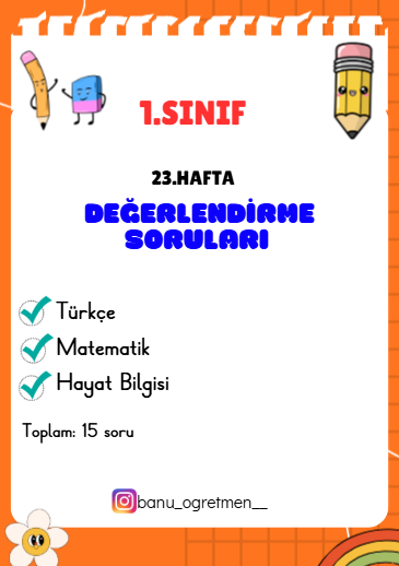 23.Hafta Değerlendirme Soruları