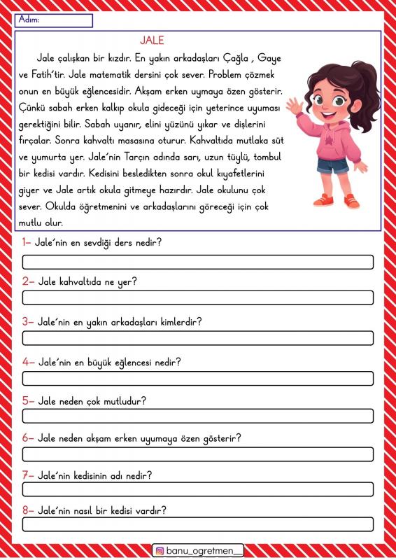 Jale Metni Oku Anla Çalışması