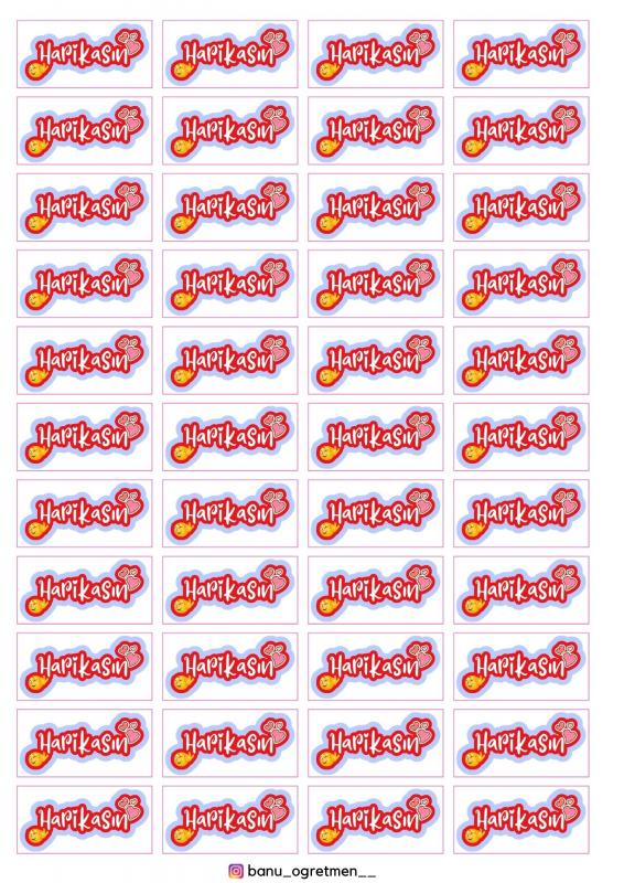 Öğrenci Motive  Stickerlar