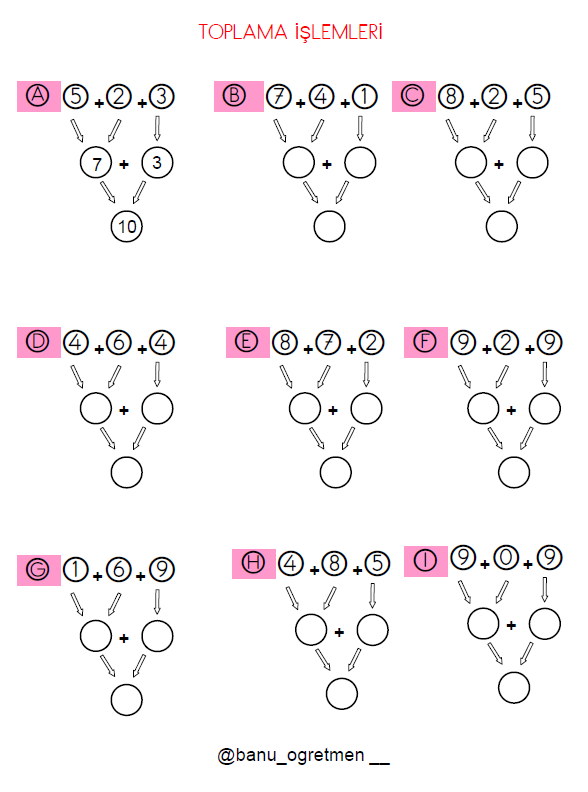 Toplama ve Çıkarma Etkinlikleri-2